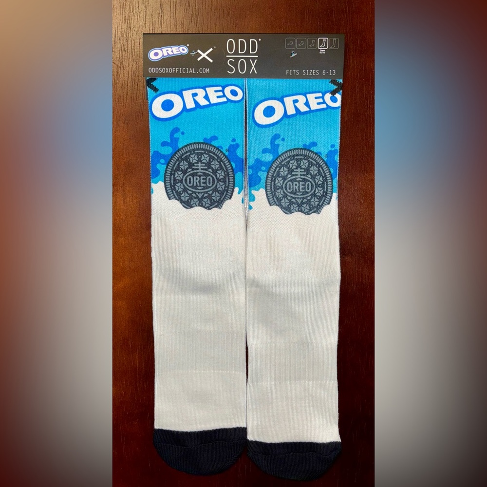 OREO ODD SOX NOVELTY CREW SOCKS NWT MEN’S SHOE SIZE 6-13